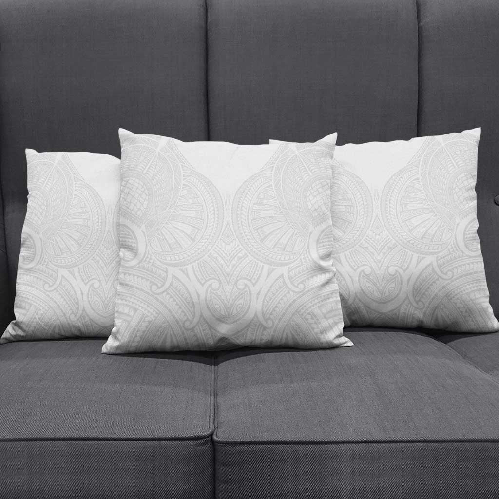 Samoan Traditional Art Tattoos Pillow Cover Tatau Roman Reigns White Color LT03 - Polynesian Pride