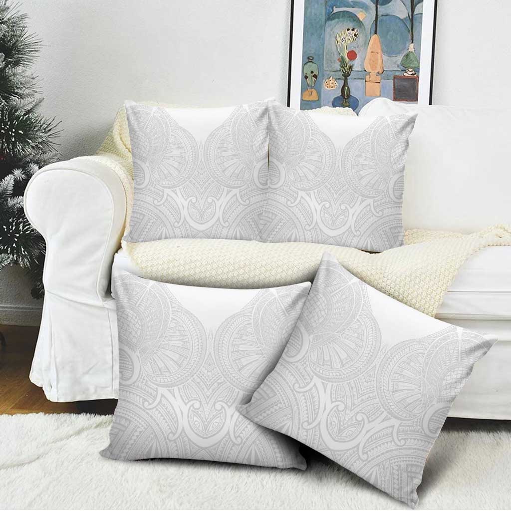 Samoan Traditional Art Tattoos Pillow Cover Tatau Roman Reigns White Color LT03 - Polynesian Pride