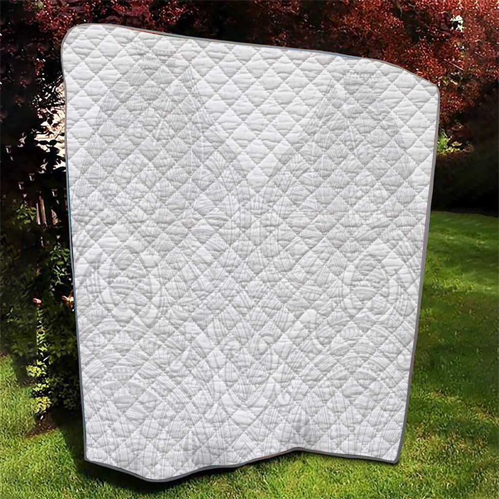 Samoan Traditional Art Tattoos Quilt Tatau Roman Reigns White Color LT03 - Polynesian Pride