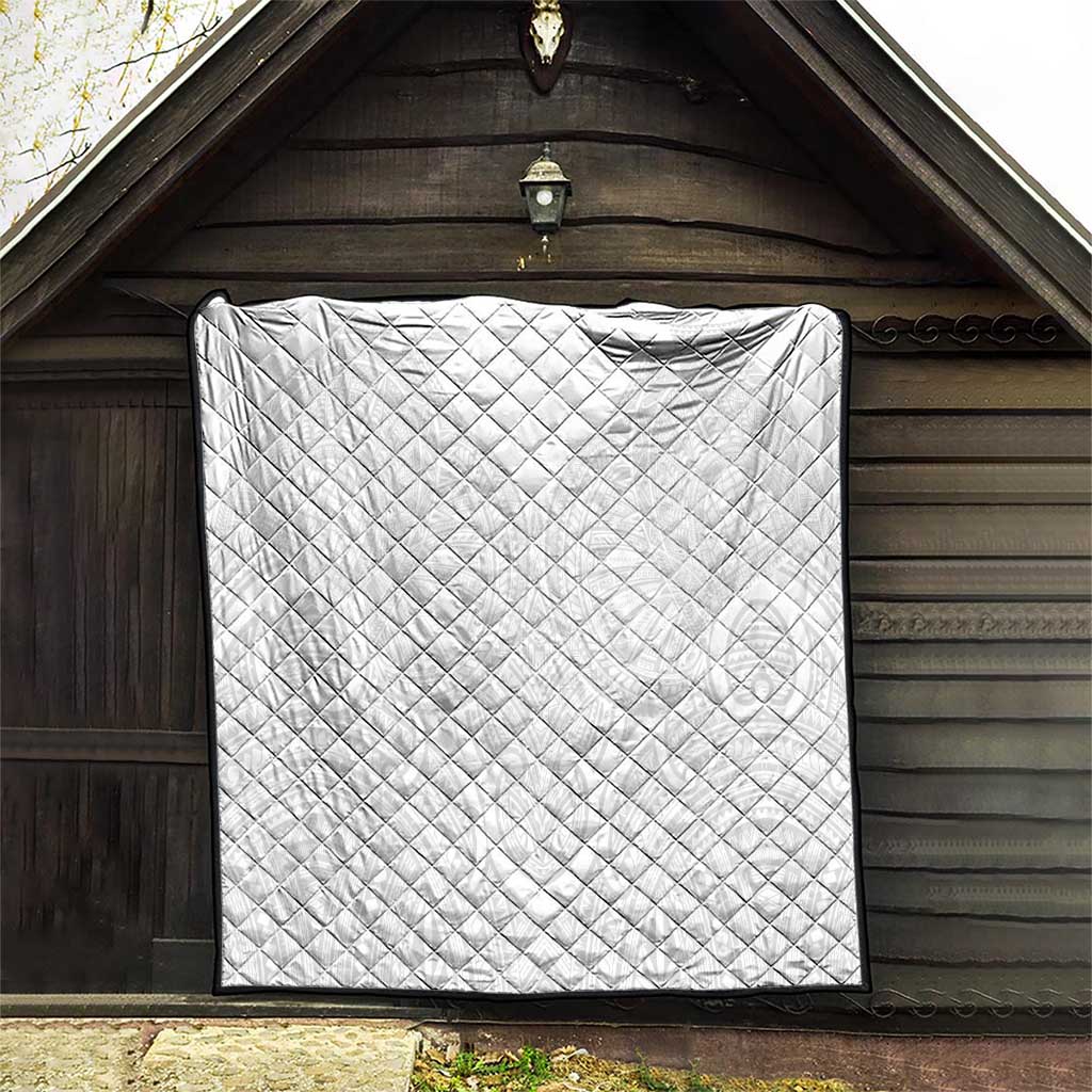 Samoan Traditional Art Tattoos Quilt Tatau Roman Reigns White Color LT03 - Polynesian Pride