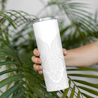 Samoan Traditional Art Tattoos Skinny Tumbler Tatau Roman Reigns White Color - Polynesian Pride