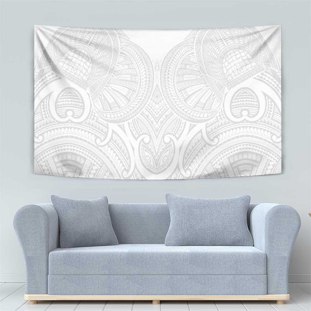 Samoan Traditional Art Tattoos Tapestry Tatau Roman Reigns White Color LT03 - Polynesian Pride