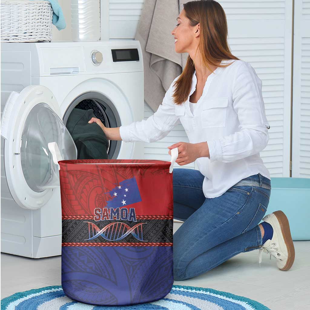 Samoan DNA-Proud of Samoa Laundry Basket Polynesian Patterns - Polynesian Pride