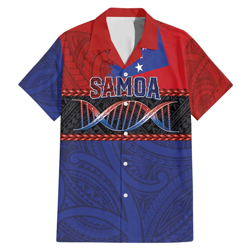 Personalised Samoan DNA-Proud of Samoa Family Matching Mermaid Dress and Hawaiian Shirt Polynesian Patterns - Polynesian Pride