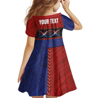 Personalised Samoan DNA-Proud of Samoa Family Matching Off Shoulder Short Dress and Hawaiian Shirt Polynesian Patterns LT03 - Polynesian Pride