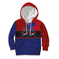Personalised Samoan DNA-Proud of Samoa Kid Hoodie Polynesian Patterns - Polynesian Pride