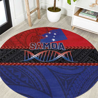 Samoan DNA-Proud of Samoa Round Carpet Polynesian Patterns - Polynesian Pride