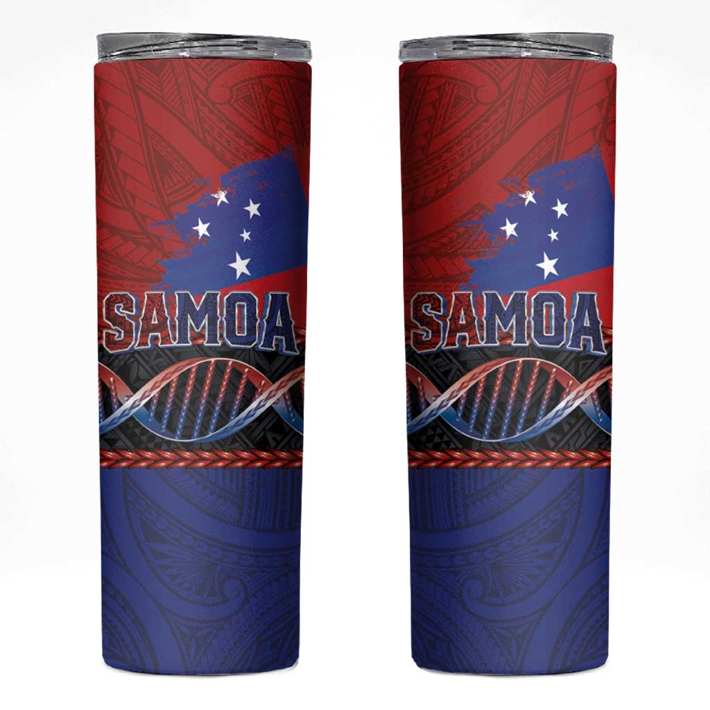 Samoan DNA-Proud of Samoa Skinny Tumbler Polynesian Patterns - Polynesian Pride