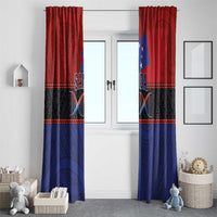 Samoan DNA-Proud of Samoa Window Curtain Polynesian Patterns - Polynesian Pride