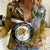 Hawaii James Campbell High School Women Casual Shirt Kakau Pattern Gold Color Version LT03 Female Gold - Polynesian Pride