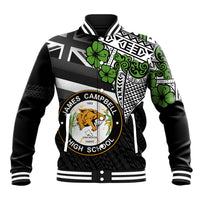 Hawaii James Campbell High School Baseball Jacket Kakau Pattern Black Version LT03 Unisex Black - Polynesian Pride