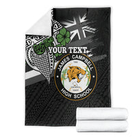 Hawaii James Campbell High School Blanket Kakau Pattern Black Version LT03 - Polynesian Pride
