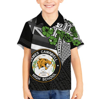 Hawaii James Campbell High School Hawaiian Shirt Kakau Pattern Black Version LT03 - Polynesian Pride