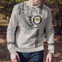 Custom Hawaii James Campbell High School Ugly Christmas Sweater Tribal Kakau Pattern LT03 - Polynesian Pride