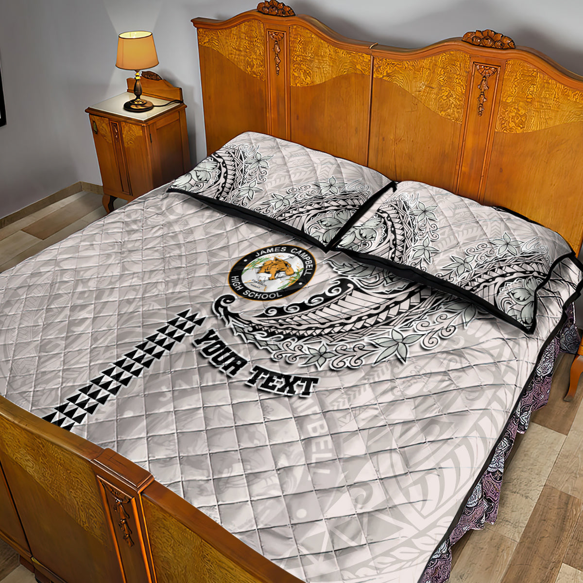Custom Hawaii James Campbell High School Quilt Bed Set Tribal Kakau Pattern LT03 - Polynesian Pride