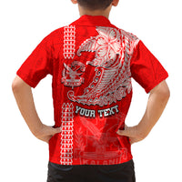 Hawaii Kalani High School Family Matching Summer Maxi Dress and Hawaiian Shirt Tribal Kakau Pattern LT03 - Polynesian Pride