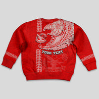 Hawaii Kalani High School Kid Ugly Christmas Sweater Tribal Kakau Pattern LT03 - Polynesian Pride