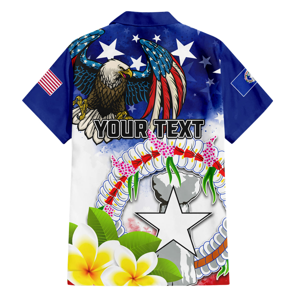 Custom Northern Mariana Islands Commonwealth Covenant Day Family Matching Short Sleeve Bodycon Dress and Hawaiian Shirt Plumeria Flower Splash Style LT03 - Polynesian Pride