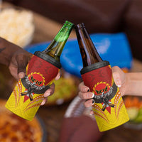American Samoa Fautasi Race 4 in 1 Can Cooler Tumbler Pago Pago-Aeto Samoan Tattoo and Eagle
