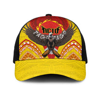 American Samoa Fautasi Race Mesh Trucker Cap Pago Pago-Aeto Samoan Tattoo and Eagle