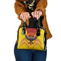American Samoa Fautasi Race Shoulder Handbag Pago Pago-Aeto Samoan Tattoo and Eagle