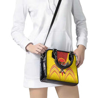 American Samoa Fautasi Race Shoulder Handbag Pago Pago-Aeto Samoan Tattoo and Eagle