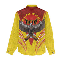 American Samoa Fautasi Race Women Casual Shirt Pago Pago-Aeto Samoan Tattoo and Eagle LT03 - Polynesian Pride