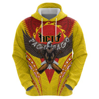American Samoa Fautasi Race Zip Hoodie Pago Pago-Aeto Samoan Tattoo and Eagle