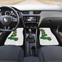 Hawaiian Taro Leaves-Hibiscus and Plumeria Car Mats Polynesian Art-Kakau Tattoo White