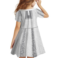Philippines Polynesian Jasmine Pattern Family Matching Tank Maxi Dress and Hawaiian Shirt With Barong Tagalog White Style LT03 - Polynesian Pride