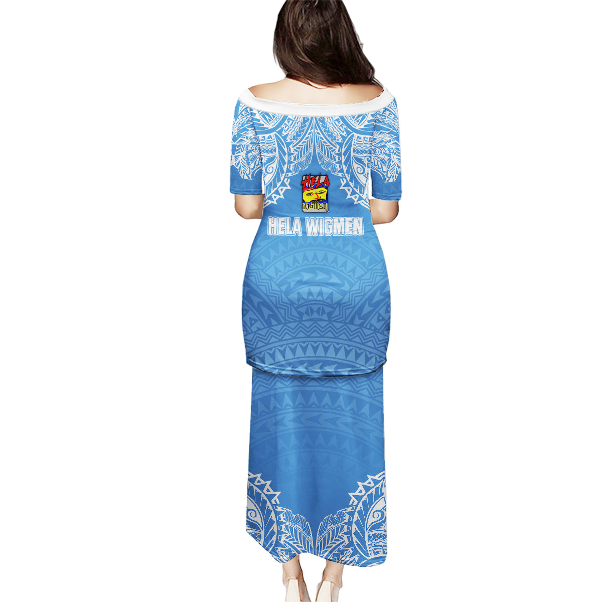 Hela Wigmen Rugby Family Matching Puletasi Dress and Hawaiian Shirt Papua New Guinea Polynesian Tattoo LT03 - Polynesian Pride