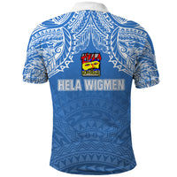Hela Wigmen Rugby Polo Shirt Papua New Guinea Polynesian Tattoo LT03 - Polynesian Pride