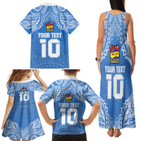 Custom Hela Wigmen Rugby Family Matching Tank Maxi Dress and Hawaiian Shirt Papua New Guinea Polynesian Tattoo LT03 - Polynesian Pride