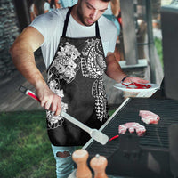 Japanese Irezumi and Hawaiian Polynesian Art Tattoo Apron Black Color - Polynesian Pride
