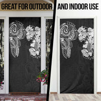 Japanese Irezumi and Hawaiian Polynesian Art Tattoo Door Cover Black Color - Polynesian Pride
