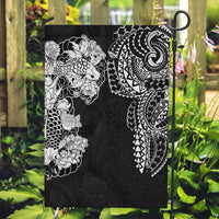 Japanese Irezumi and Hawaiian Polynesian Art Tattoo Garden Flag Black Color - Polynesian Pride