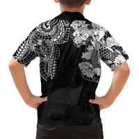 Japanese Irezumi and Hawaiian Polynesian Art Tattoo Hawaiian Shirt Black Color - Polynesian Pride