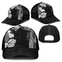 Japanese Irezumi and Hawaiian Polynesian Art Tattoo Mesh Trucker Cap Black Color - Polynesian Pride