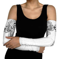 Japanese Irezumi and Hawaiian Polynesian Art Tattoo Arm Sleeves White Color - Polynesian Pride