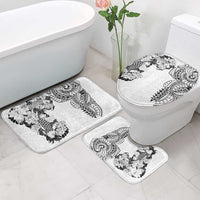Japanese Irezumi and Hawaiian Polynesian Art Tattoo Bathroom Set White Color - Polynesian Pride