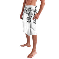 Japanese Irezumi and Hawaiian Polynesian Art Tattoo Lavalava White Color - Polynesian Pride