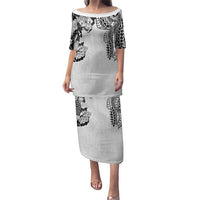 Japanese Irezumi and Hawaiian Polynesian Art Tattoo Puletasi White Color - Polynesian Pride