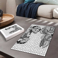 Japanese Irezumi and Hawaiian Polynesian Art Tattoo Puzzle White Color - Polynesian Pride