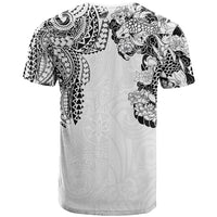 Japanese Irezumi and Hawaiian Polynesian Art Tattoo T Shirt White Color - Polynesian Pride