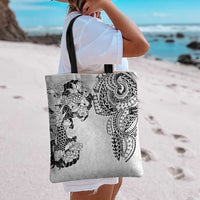 Japanese Irezumi and Hawaiian Polynesian Art Tattoo Tote Bag White Color - Polynesian Pride