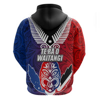 New Zealand Waitangi Hoodie Kia Ora Maori Koruru Tiki Mask LT03 - Polynesian Pride