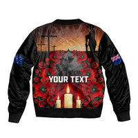 Custom New Zealand and Australia ANZAC Day Bomber Jacket Gallipoli and Canlelight Lest We Forget LT03 - Polynesian Pride