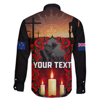Custom New Zealand and Australia ANZAC Day Family Matching Short Sleeve Bodycon Dress and Hawaiian Shirt Gallipoli and Canlelight Lest We Forget LT03 - Polynesian Pride