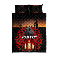 Custom New Zealand and Australia ANZAC Day Quilt Bed Set Gallipoli and Canlelight Lest We Forget LT03 - Polynesian Pride