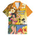 Happy Lei Day Family Matching Mermaid Dress and Hawaiian Shirt Hula Girl Polynesian Flower Kakau Pattern